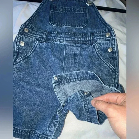 Vintage Gymboree Gender Neutral Denim Overalls  SIZE 12-18 Months - Picture 5 of 7